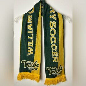 WILLIAM & MARY SOCCER‎ TRIBE Ruffneck Scarf Fringe Collegiate Made In U.K. RARE